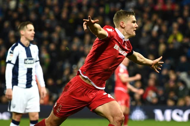 Ryan Yates celebrates scoring for Nottingham Forest against West Brom. Picture: Stu Forster/Getty Images