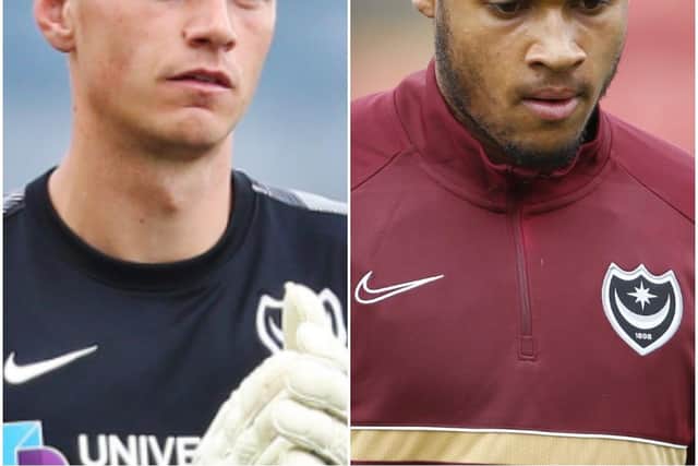 Alex Bass, left, and Gavin Bazunu are vying for the No1 spot