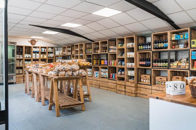 The farm shop at Staunton Country Park, which has now been open for a year