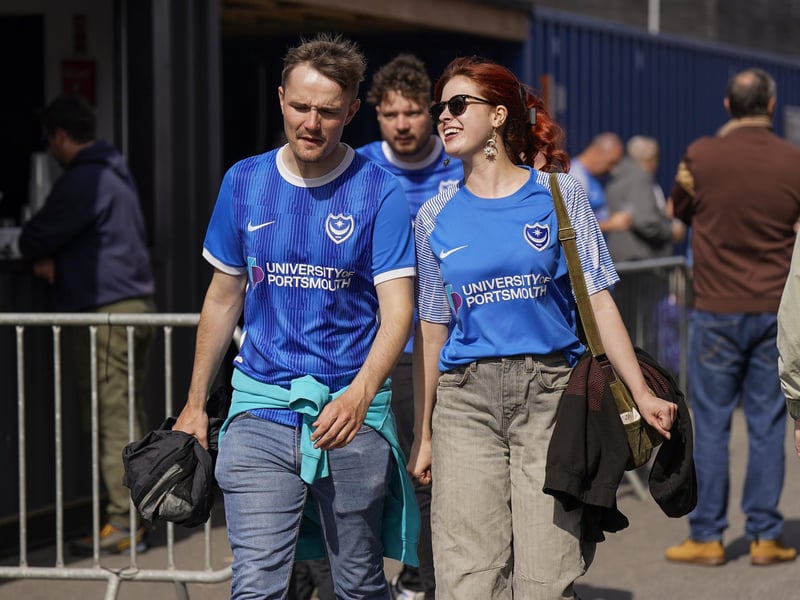 The sun was out for Pompey's first game back at Fratton Park following the international break.