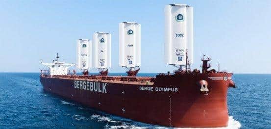 Photo caption: Berge Olympus, owned by Berge Bulk and charted by Vale retrofitted with four Windings®