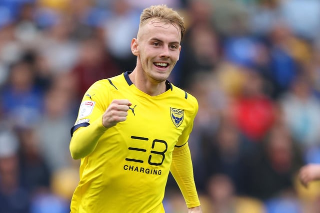 Club: Oxford united; Age: 24; Appearances: 38; Goals: 8; Assists: 5; WhoScored rating: 6.96