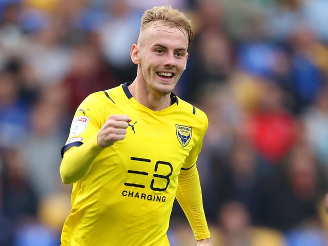 Club: Oxford united; Age: 24; Appearances: 38; Goals: 8; Assists: 5; WhoScored rating: 6.96