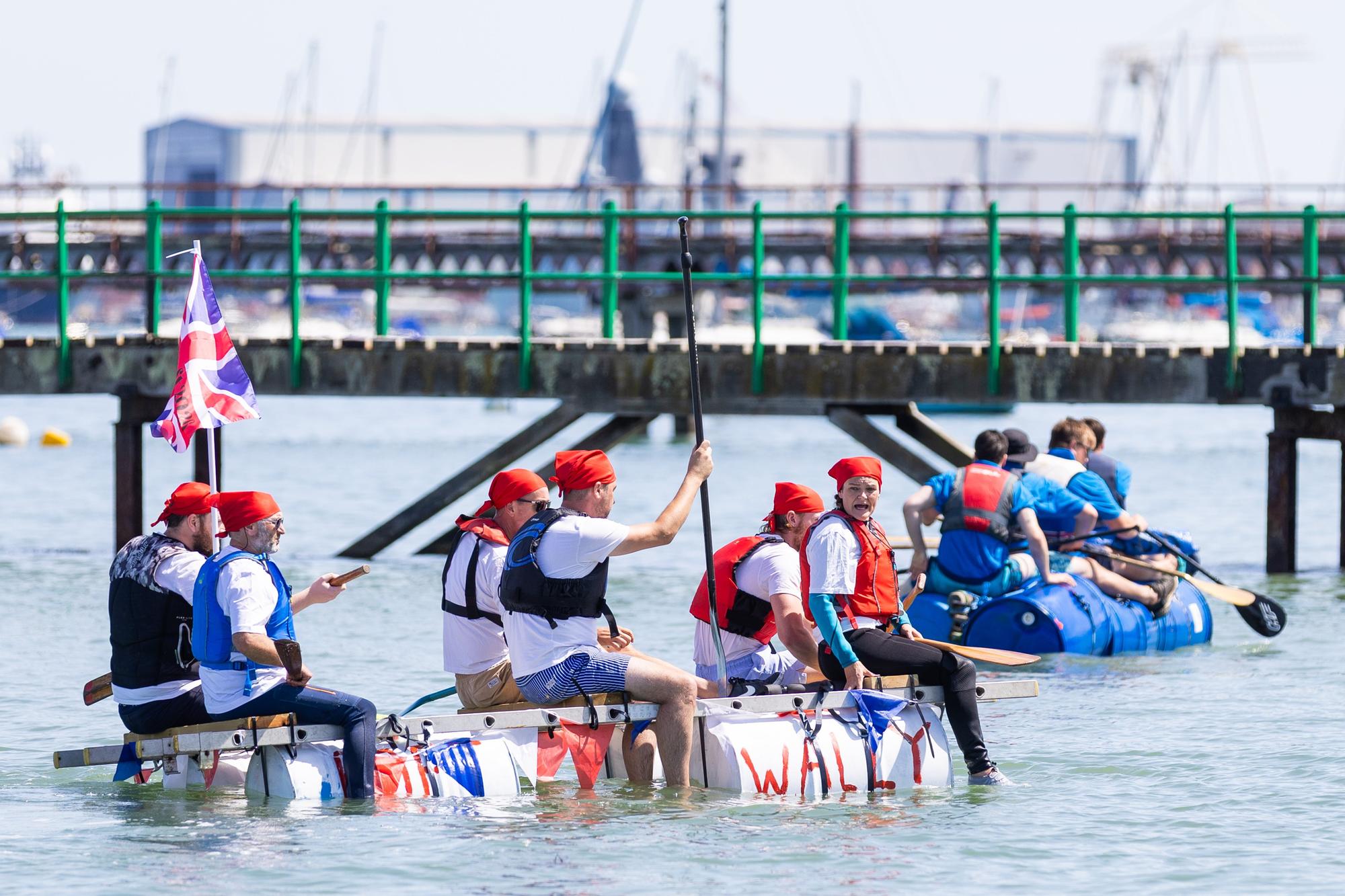 Thousands gather on Gosport waterfront for fun raft face - photo gallery