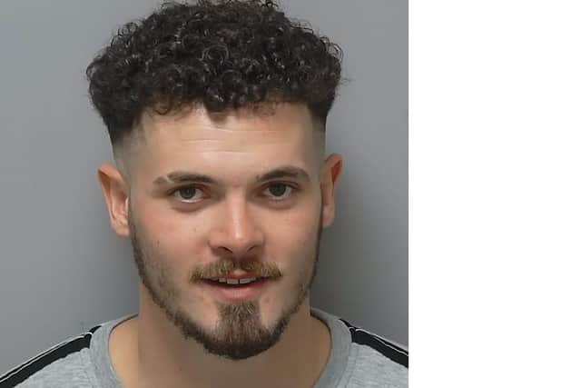 Daniel Sharpe was sentenced to 11 years in jail after pleading guilty to six robberies.