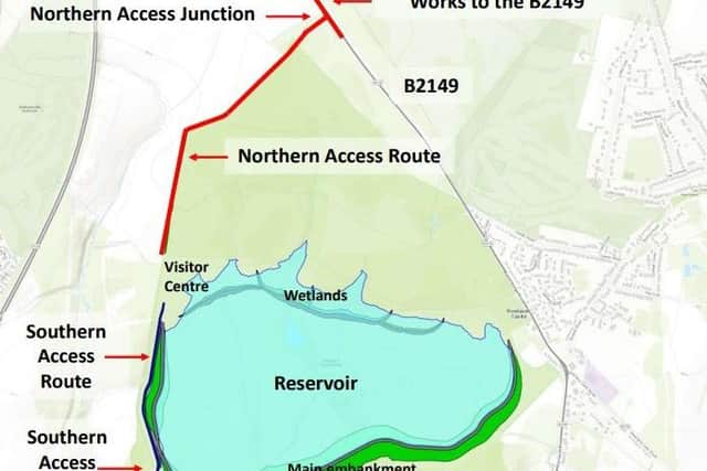 Map of the B2149 works. Picture: Portsmouth Water
