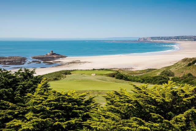 The view from the Atlantic Hotel in Jersey 