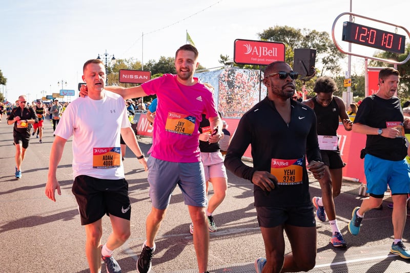Runners taking part in the race.