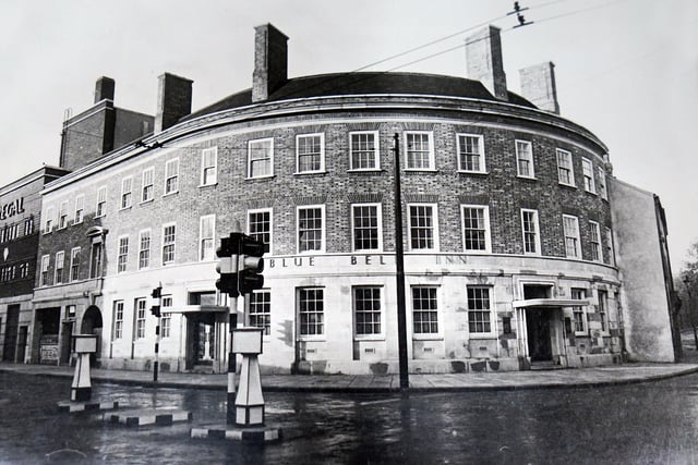 The Blue Bell is seen at the end of Cavendish Street in the1930s