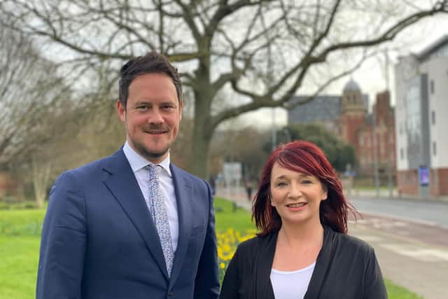 Stephen Morgan MP, left, with Councillor Kirsty Mellor, who has quit the Labour Party to become an independent. Picture: Contributed