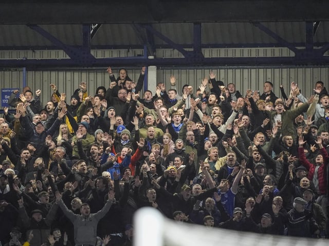 The Pompey fans were in fine voice throughout the top-of-the-table encounter at Fratton Park