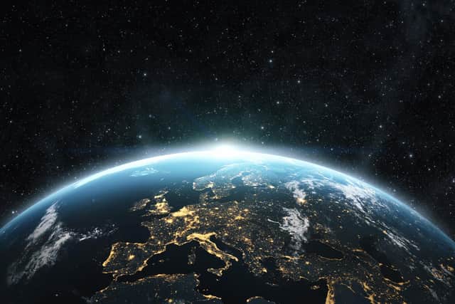 Planet earth from the space at night. Picture: Getty Images/iStockphoto/Nastco - https://visibleearth.nasa.gov/images/144875/earth-at-night-black-marble-2012-color-maps-v2