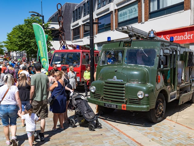 A vintage vehicle at the 999 day in Fareham. Picture: Mike Cooter (240623)