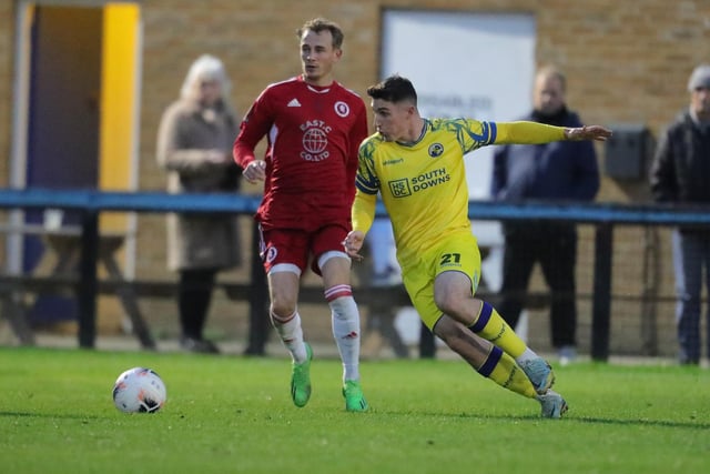 Hawks striker James Roberts, right. Picture by Dave Haines