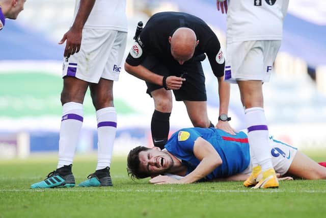 John Marquis was twice fouled by Aaron Pierre resulting in his dismissal