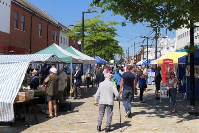 Crowds gathered across Fareham town centre as non-essential shops reopened. Picture: Richard Lemmer.