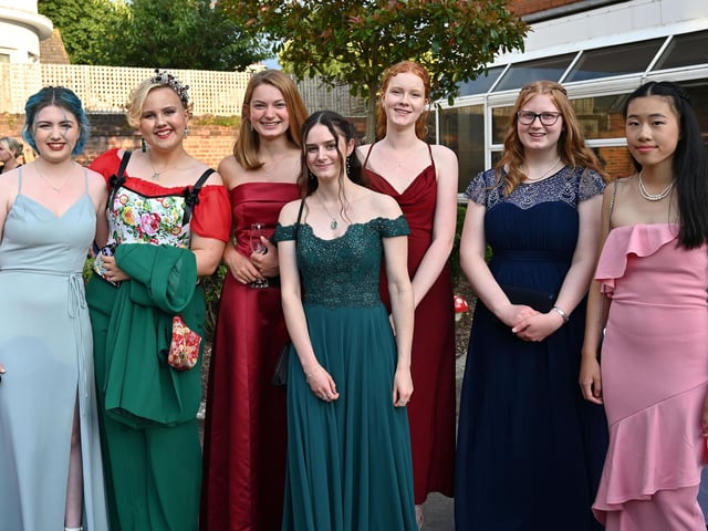 Portsmouth High School GDST has celebrated its prom.
Pictured: Daisy Booth,  Hannah Brown, Ella Paterson, Florence Dempster, Lucy Hewitt, Anna Irvine-Capel