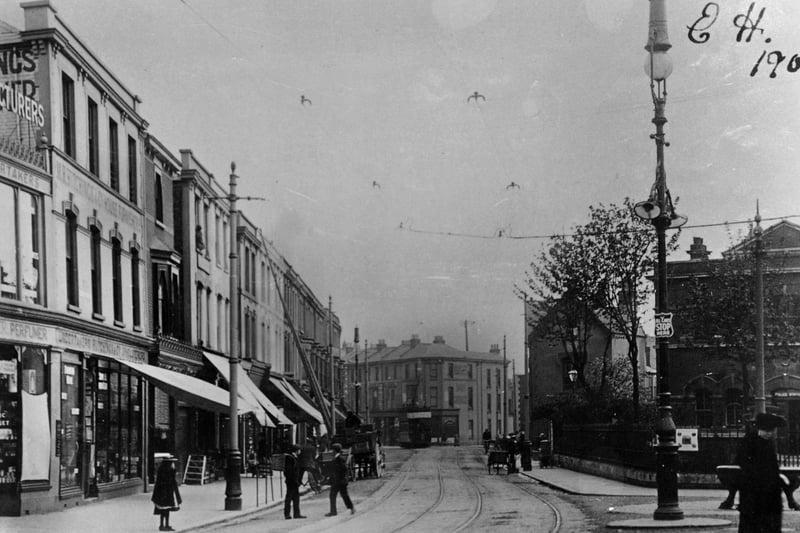 Albert Road beore the Kings Theatre was built. 1905.