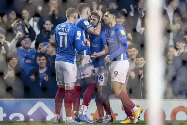 Michael Jacobs again proved to be Pompey's creative spark as they finally registered their first League One victory in 2022.