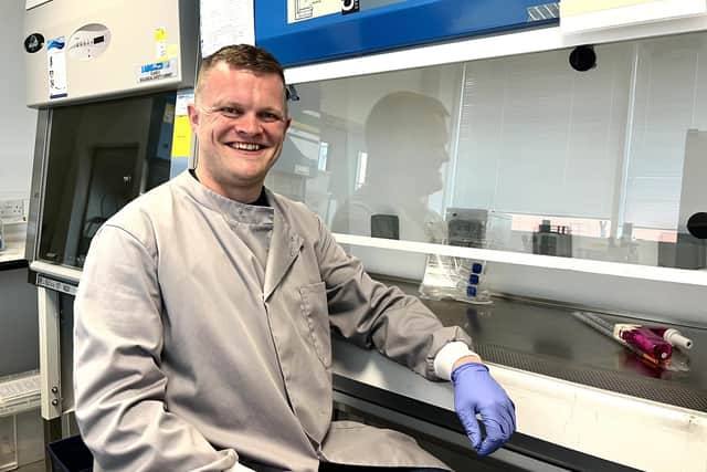 Scientists and engineers at the University of Portsmouth have designed a new biomaterial, inspired by limpets, which could potentially be used instead of plastics. Dr Robin Rumney lead the research.