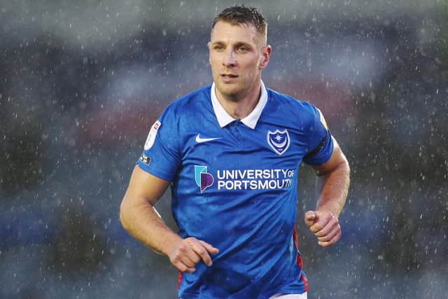 Pompey left-back Lee Brown