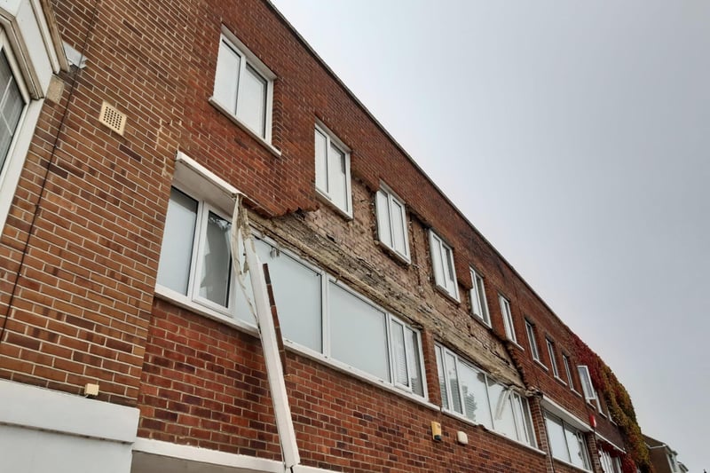 Damage to the building.