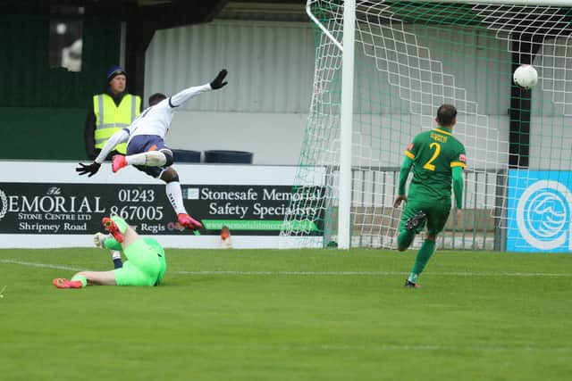 Roarie Deacon opens Hawks' scoring against Horsham. Picture: Dave Haines.