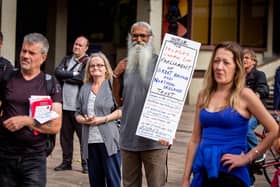 Protesters take part in the Portsmouth for Freedom event at Portsmouth Guildhall on Saturday. Picture: Habibur Rahman