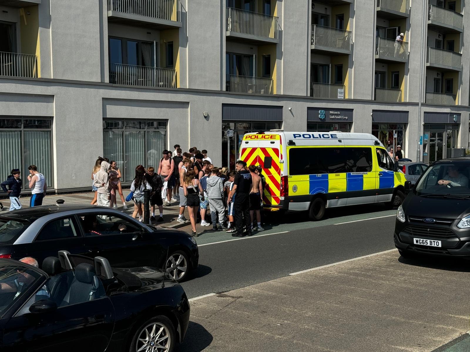 Boozy teenagers go wild on seafront - four boys arrested