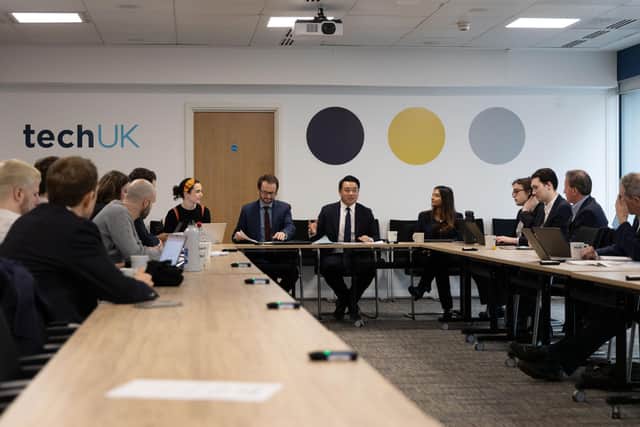 Alan Mak MP with representatives of leading UK technology companies