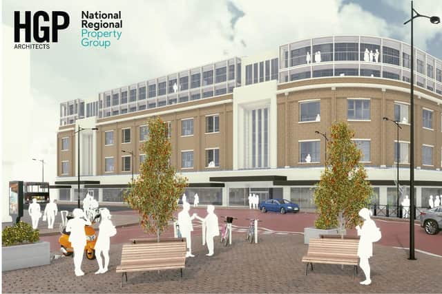Visualisation of redeveloment former Debenhams Picture: HGP Architects/National Regional Property Group.