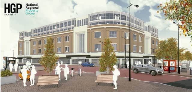Visualisation of redeveloment former Debenhams Picture: HGP Architects/National Regional Property Group.