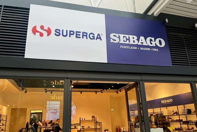 The Superga and Sebago store.
