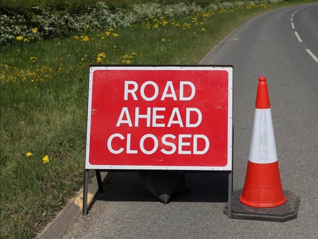 The road has been closed for most of the day