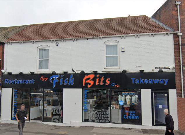 The first place position has been awarded to Fish Bits - 61 Carr House Rd. You can visit this restaurant at, 61 Carr House Rd, Doncaster DN1 2BY.