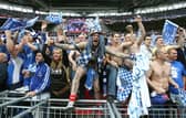 Pompey and Cardiff's record Wembley crowd remained unscathed in yesterday's FA Cup final between Liverpool and Chelsea.   Picture: Lewis Whyld