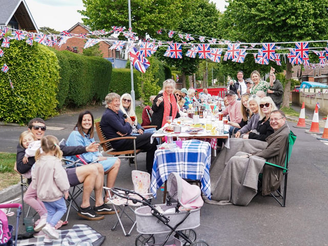 There were union jacks a plenty as the community of Portsdown Avenue got together to commemorate VE Day. Picture: Alec Chapman