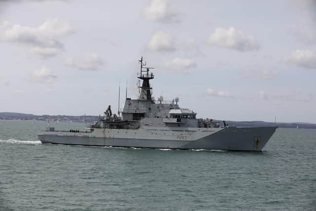 HMS Mersey arriving into Portsmouth Harbour last year 
Picture: Sam Stephenson.