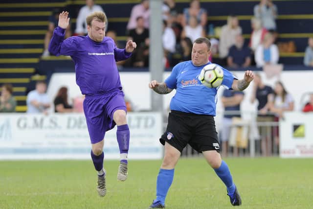 Action from the launch game of Sands United Solent at Privett Park last summer. Picture: Ian Hargreaves