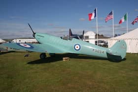 Replica prototype Spitfire K5054 at the Goodwood Revival in 2015