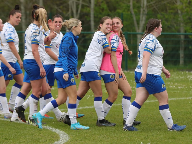 Hawks Women celebrate their victory. Picture: Dave Haines