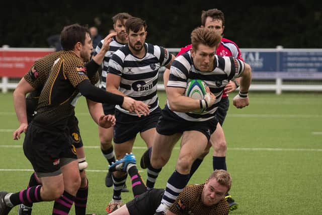 Joel Knight kept his cool to deliver Havant's last-gasp victory at Westcombe Park with his conversion Picture: Keith Woodland