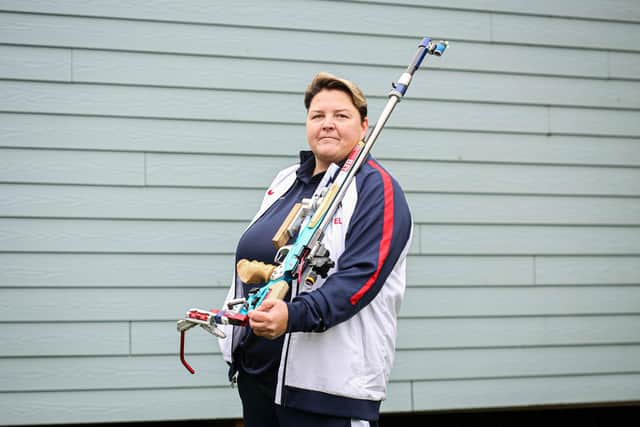Lorraine Lambert is a Team GB Paralympian for Shooting at Tokyo.
Picture: Habibur Rahman