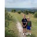 Hugo, six, and Charlie, eight, Stewart, from Waterlooville