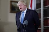 Boris Johnson, pictured giving a statement in London. Picture by Andrew Parsons / No 10 Downing Street
