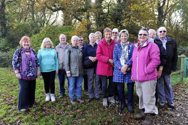 The Portsdown U3A 'Strollers Group'. Picture: Malcolm Wells (171103-7582)