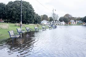 Flooding in Portsmouth on Monday 30th October 2023. Picture: Habibur Rahman