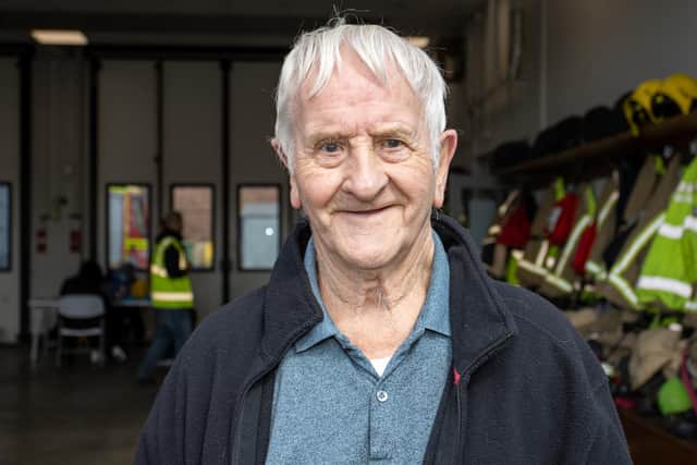 Robert Maffey, 89, received his booster jab on Thursday afternoon from Cosham Fire Station during their drop in session from 12 noon to 6pm. Photos by Alex Shute.
Pictured - Robert Maffey