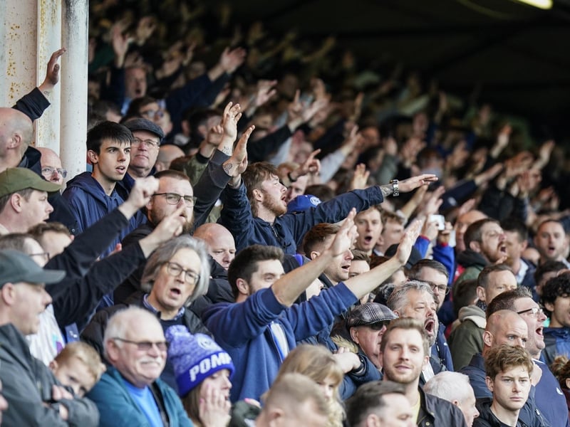 4,019 Pompey fans enjoyed the Blues' 1-0 win at Peterborough