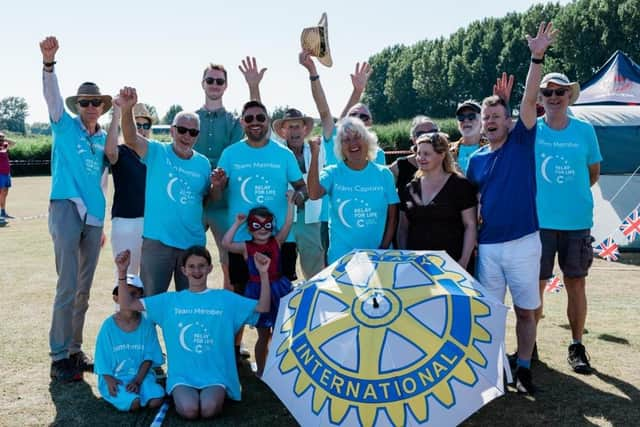 Southsea Castle Rotary Club participated in the Relay for Life to support Cancer Research.